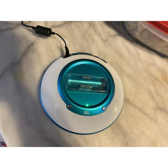 JBL On Stage Micro Portable Music Loudspeaker iPod Dock + Remote Blue - Picture 5 of 7